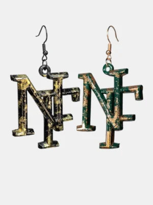 Custom Initial Earrings: Embellished Collection
